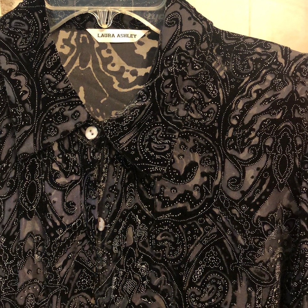Dressy black top.